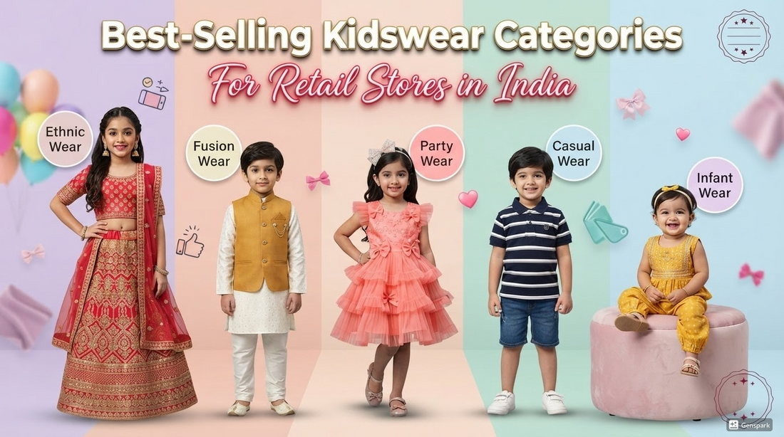 Best-Selling Kidswear Categories for Retail Stores in India