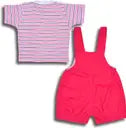 Boys Cotton Cartoon Tshirt and Dungaree Set hdr2006
