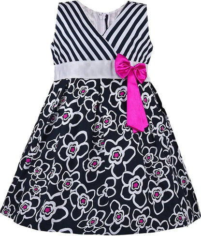 Baby Girls Midi/Knee Length Casual Dress | Baby Girls Casual Dress Wholesale Price | Casual Kidswear Bulk Supplier