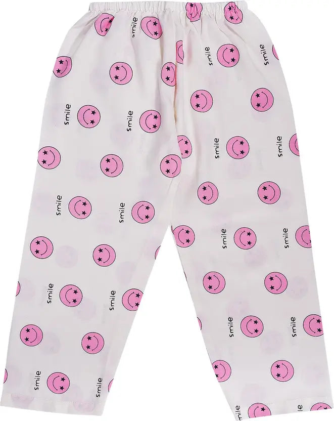 Girls Printed Cotton Blend Kids Nightwear ND21pnk