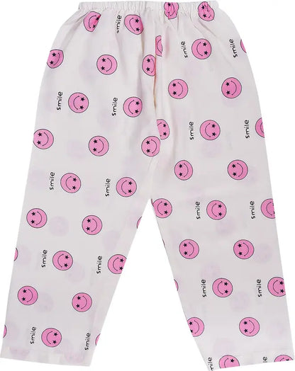 Girls Printed Cotton Blend Kids Nightwear ND21pnk