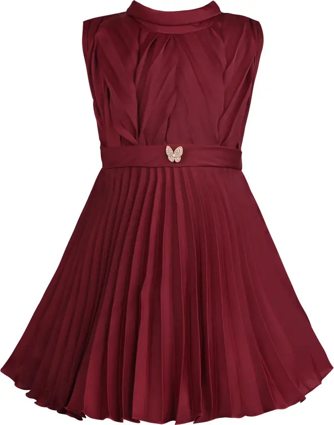 Baby Girls Midi/Knee Length Party Dress stn865mrn