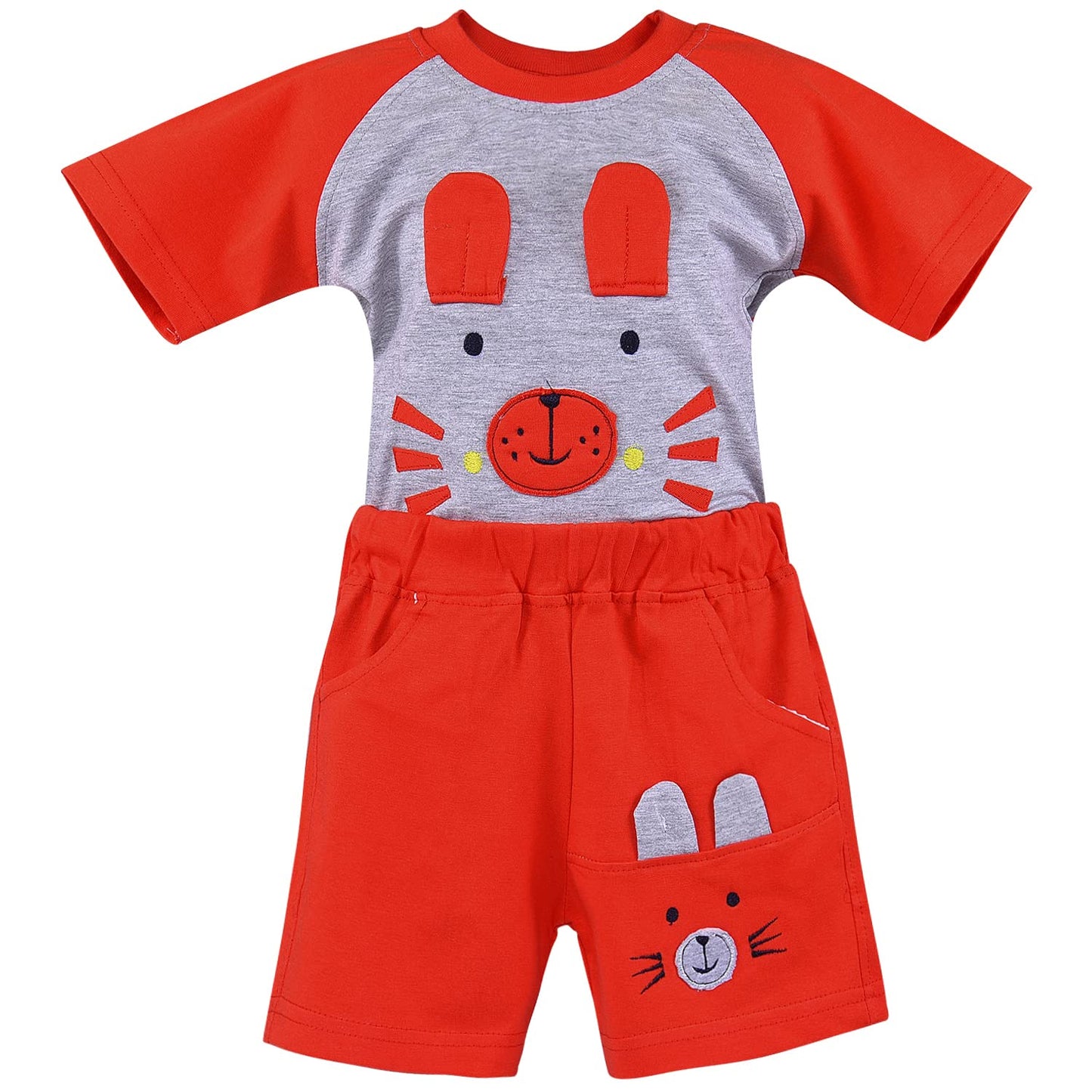 Baby Boys T-Shirt And Short For Boys-(bt105rd)