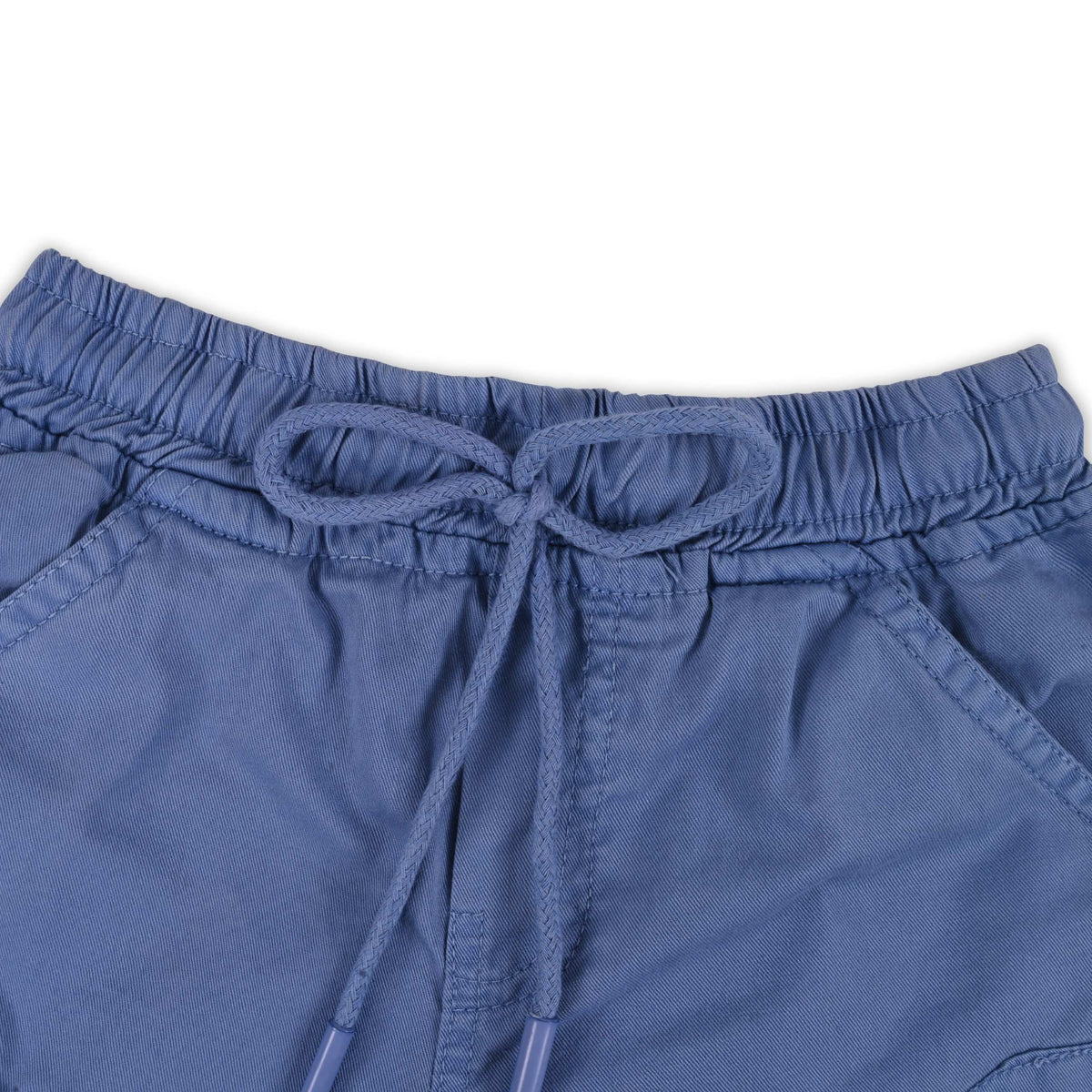 Boys Cotton Denim Cargo Shorts with Drawstring Waist - Wish Karo - photo 4