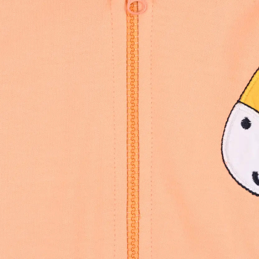 Unisex Cotton Blend Full Sleeve Hooded Sweatshirt with Giraffe Design T303sb