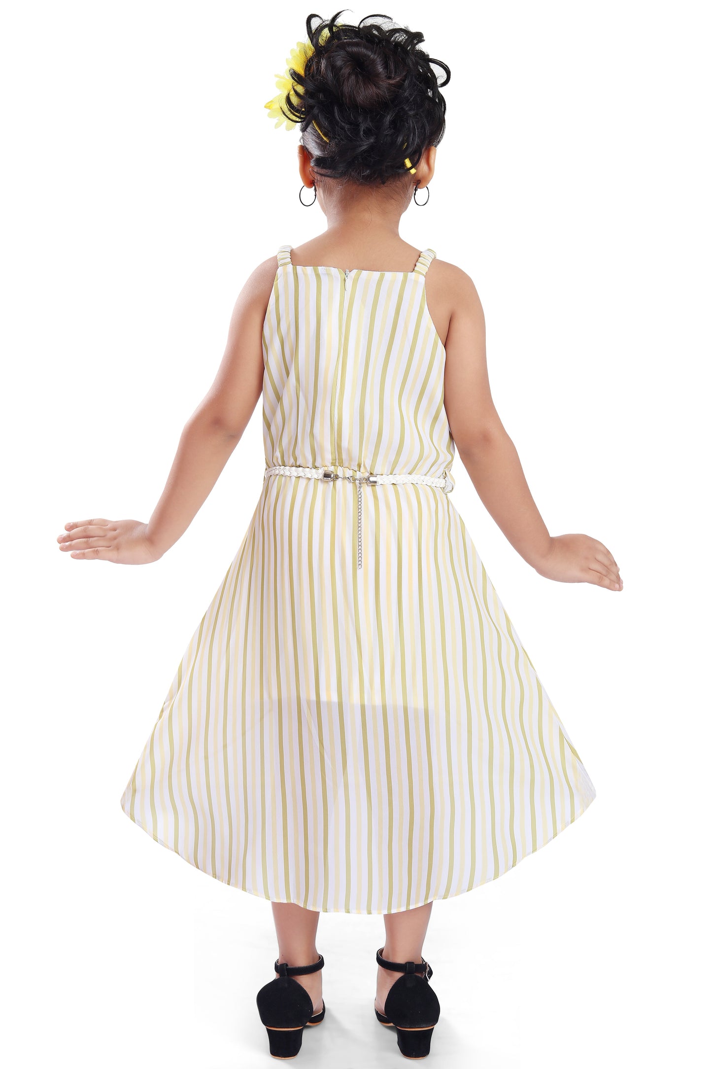 kids Partywear  Dress Frock (fe2930ylw)