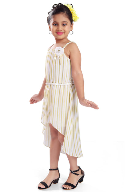 kids Partywear  Dress Frock (fe2930ylw)