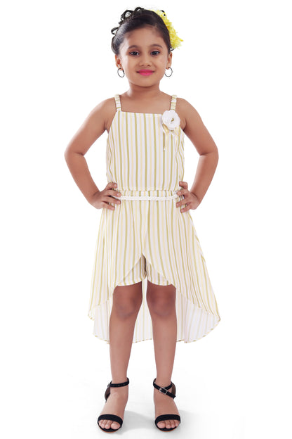 kids Partywear  Dress Frock (fe2930ylw)