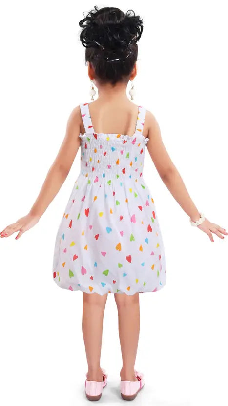 Girls Midi/Knee Length Casual Dress csl242bpnk