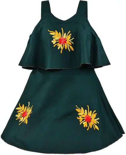 Baby Girls Casual Dress csl244dgrn