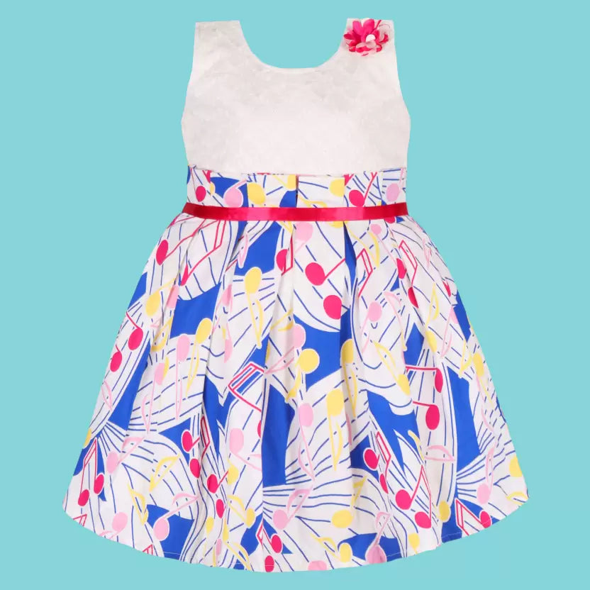 Girls Floral Printed Cotton dress ctn629