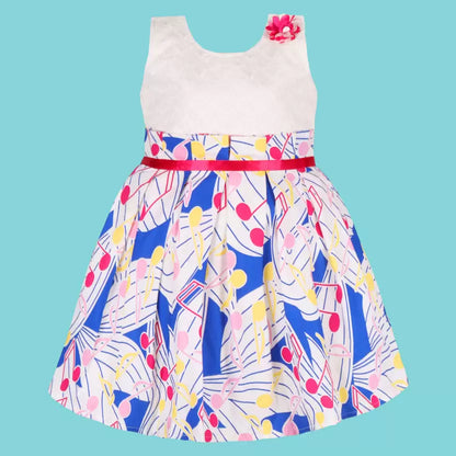 Girls Floral Printed Cotton dress ctn629