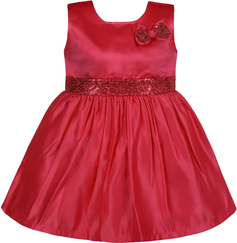 Baby Girls Midi/Knee Length Party Dress stn839rd