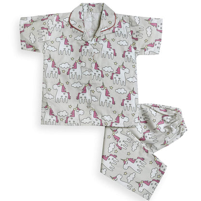 Unisex Printed Top and Bottom Pyjamas Night Dress - Wish Karo - photo 2