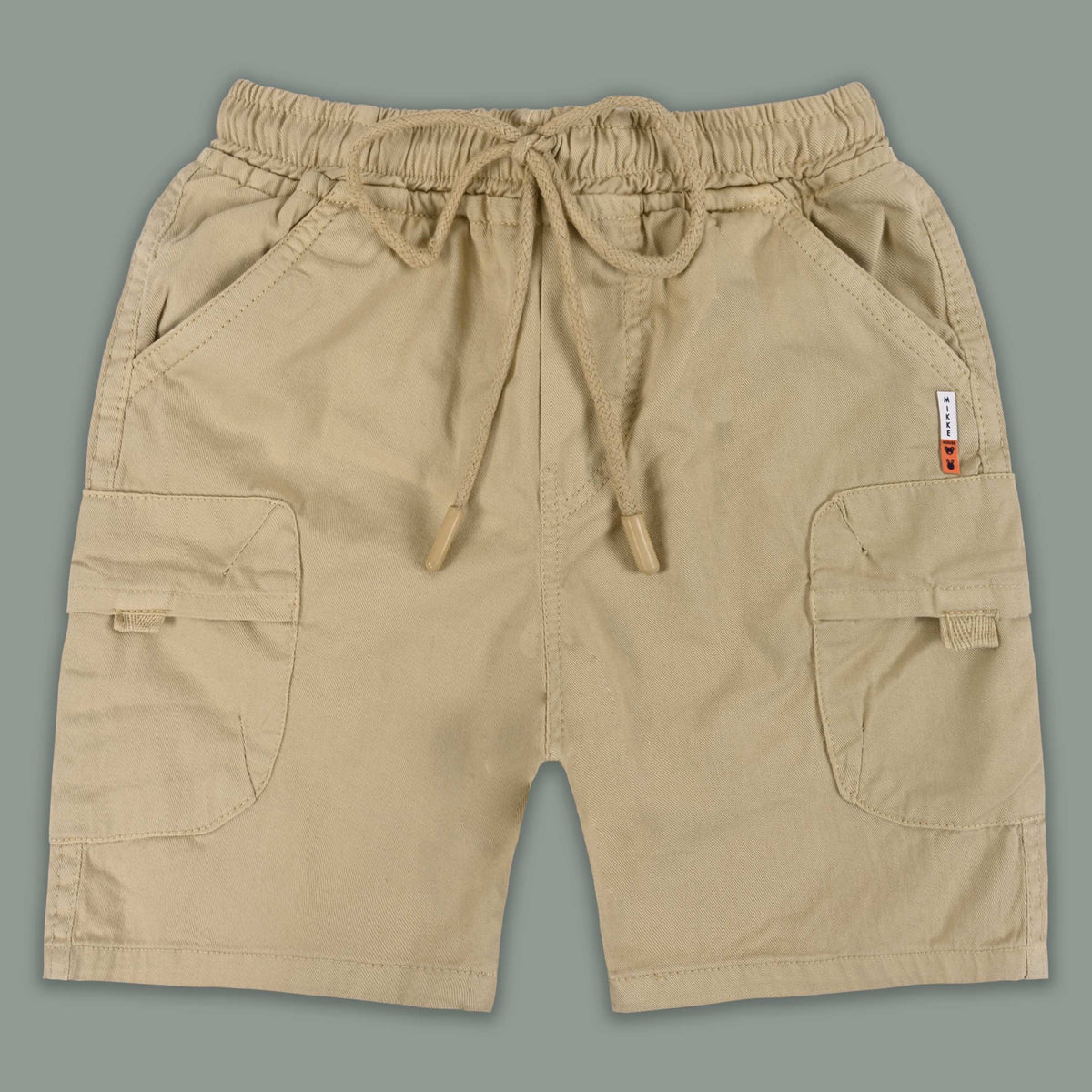 Boys Cotton Denim Cargo Shorts with Drawstring Waist - Wish Karo - photo 10