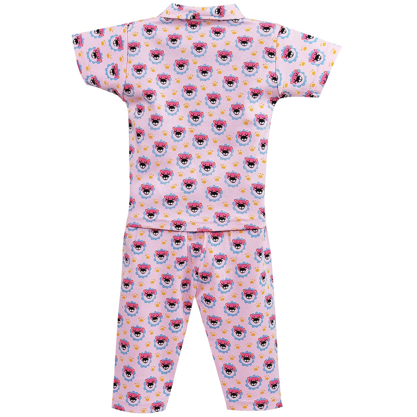 Unisex Printed Top and Bottom Pyjamas Night Dress