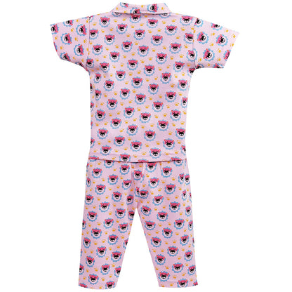 Unisex Printed Top and Bottom Pyjamas Night Dress