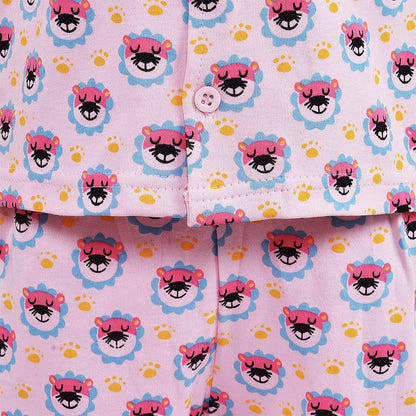 Unisex Printed Top and Bottom Pyjamas Night Dress