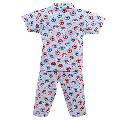 Unisex Printed Top and Bottom Pyjamas Night Dress