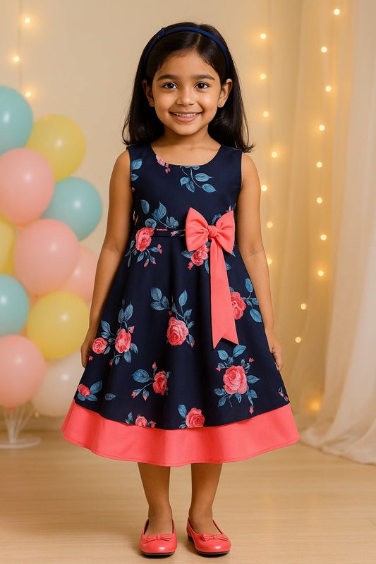 Baby Girls Dress Frocks-stn736pnk - Wish Karo