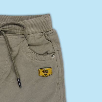 Boys Cotton Elastic Casual Trouser js122