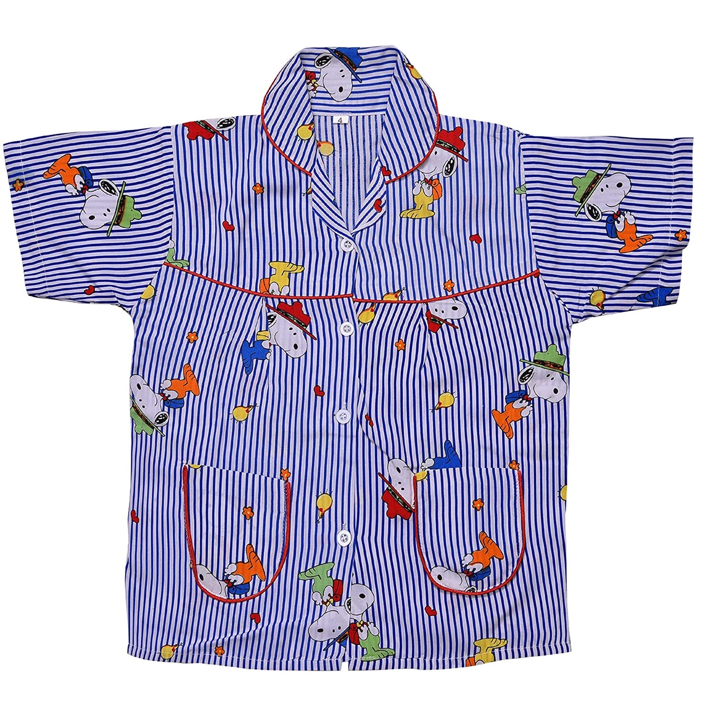 Unisex Printed Top and Bottom Pyjamas Night Dress