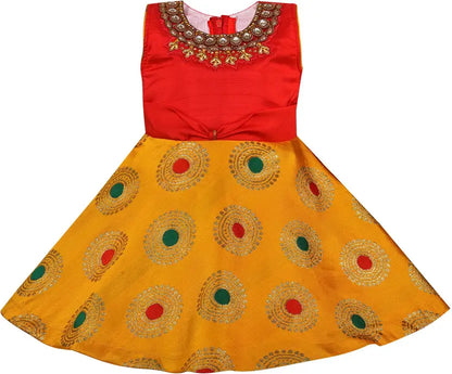 Baby Girls Embellished Ethnic Frocks Dress fe2943yrd