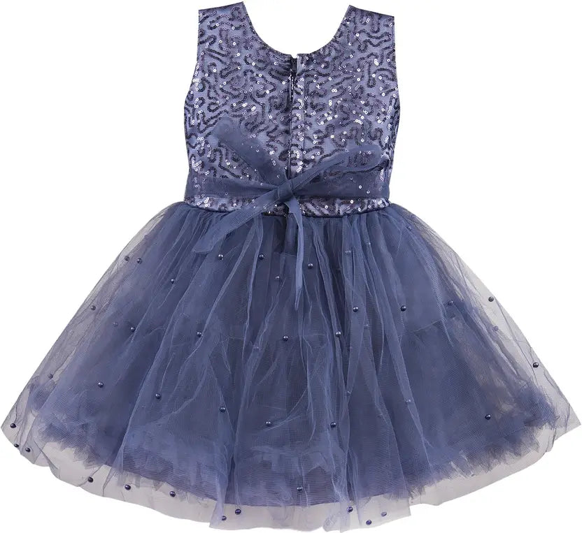 Baby Girls Midi/Knee Length Party Dress fe3038blu