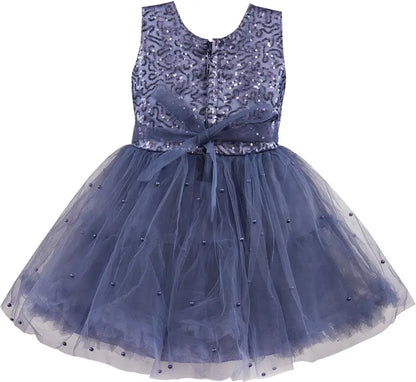 Baby Girls Midi/Knee Length Party Dress fe3038blu