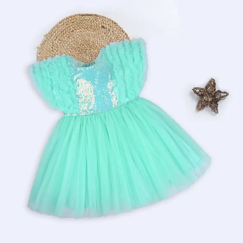 Baby Girls Short/Mid Thigh Party Dress fe3302sg