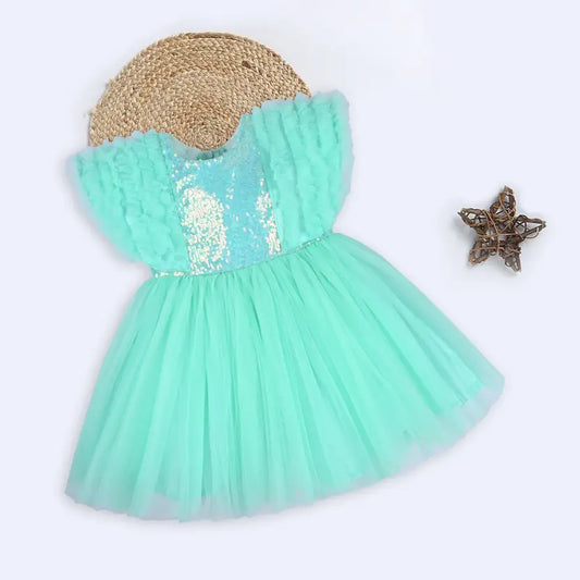 Baby Girls Short/Mid Thigh Party Dress fe3302sg