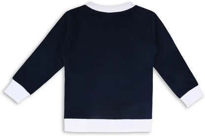Boys Typography, Printed Cotton Blend Regular T Shirt T309nb