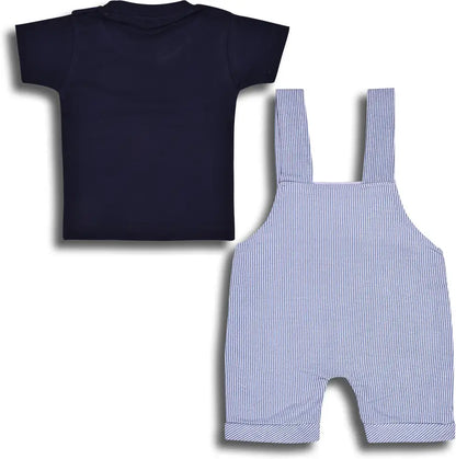 Baby Boys Casual T-shirt Dungaree  hdr2045blu