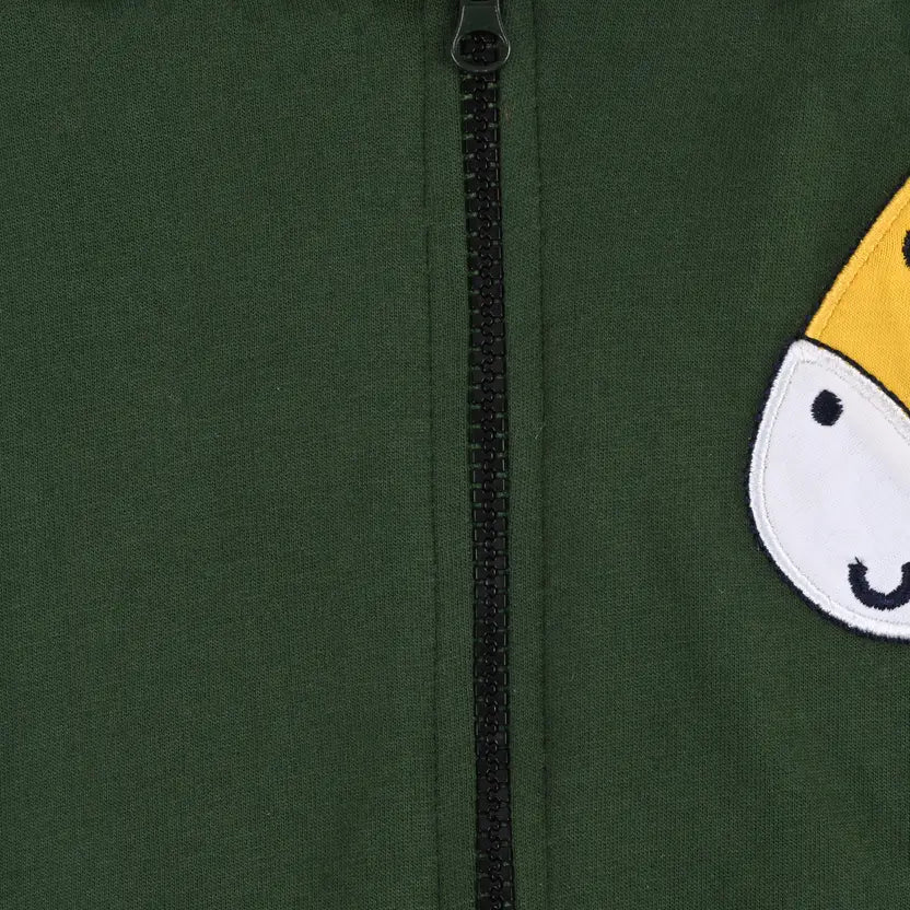 Unisex Cotton Blend Full Sleeve Hooded Sweatshirt with Giraffe Design T303sb