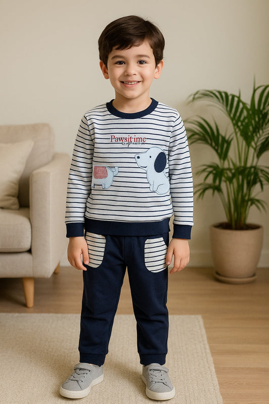 Wish Karo Cotton Clothing Set for Baby Boys hfs601blu - Wish Karo - photo 1
