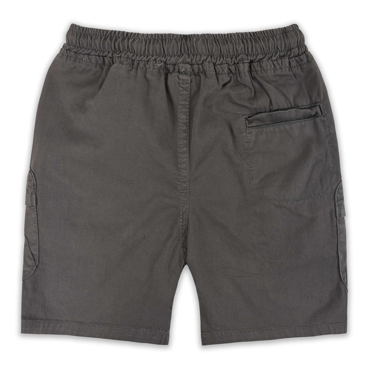 Boys Cotton Denim Cargo Shorts with Drawstring Waist shrt016