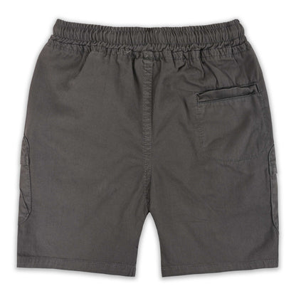 Boys Cotton Denim Cargo Shorts with Drawstring Waist shrt016