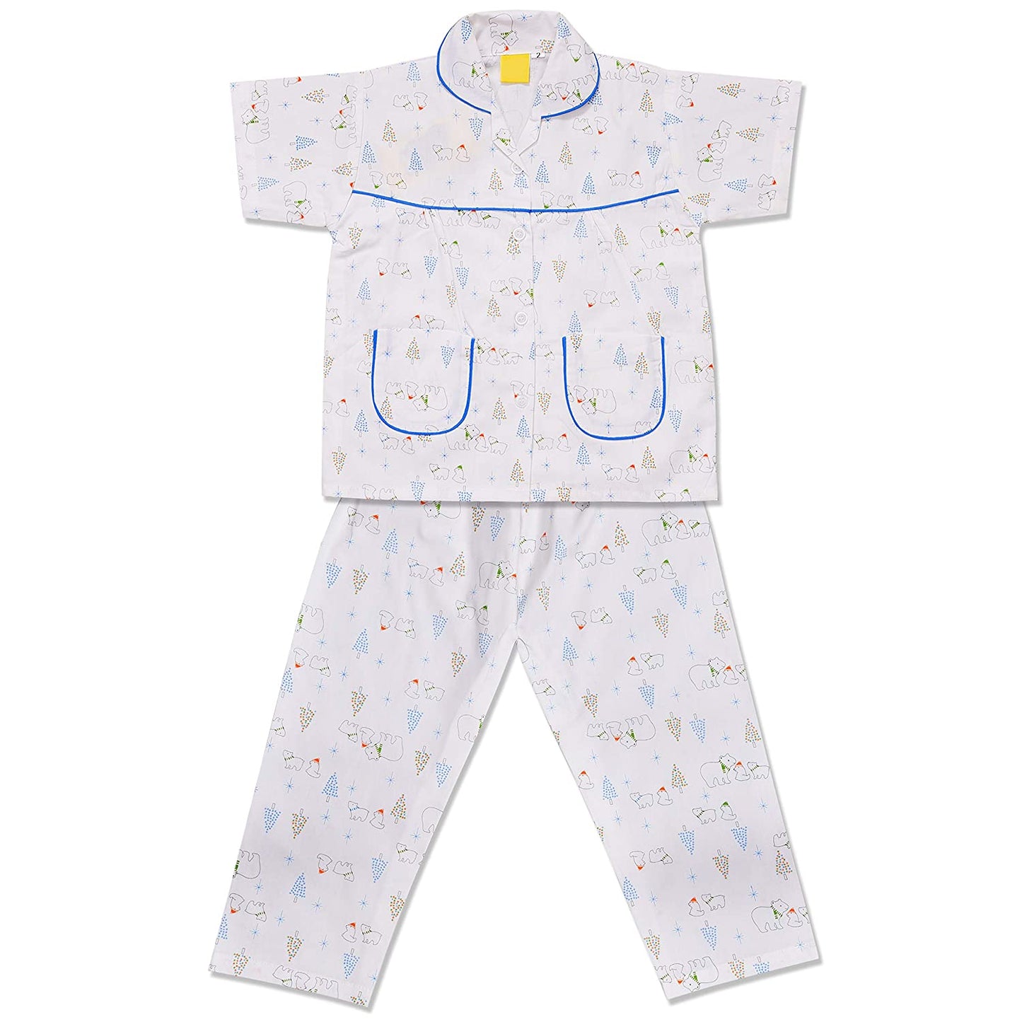 Unisex Printed Top and Bottom Pyjamas Night Dress