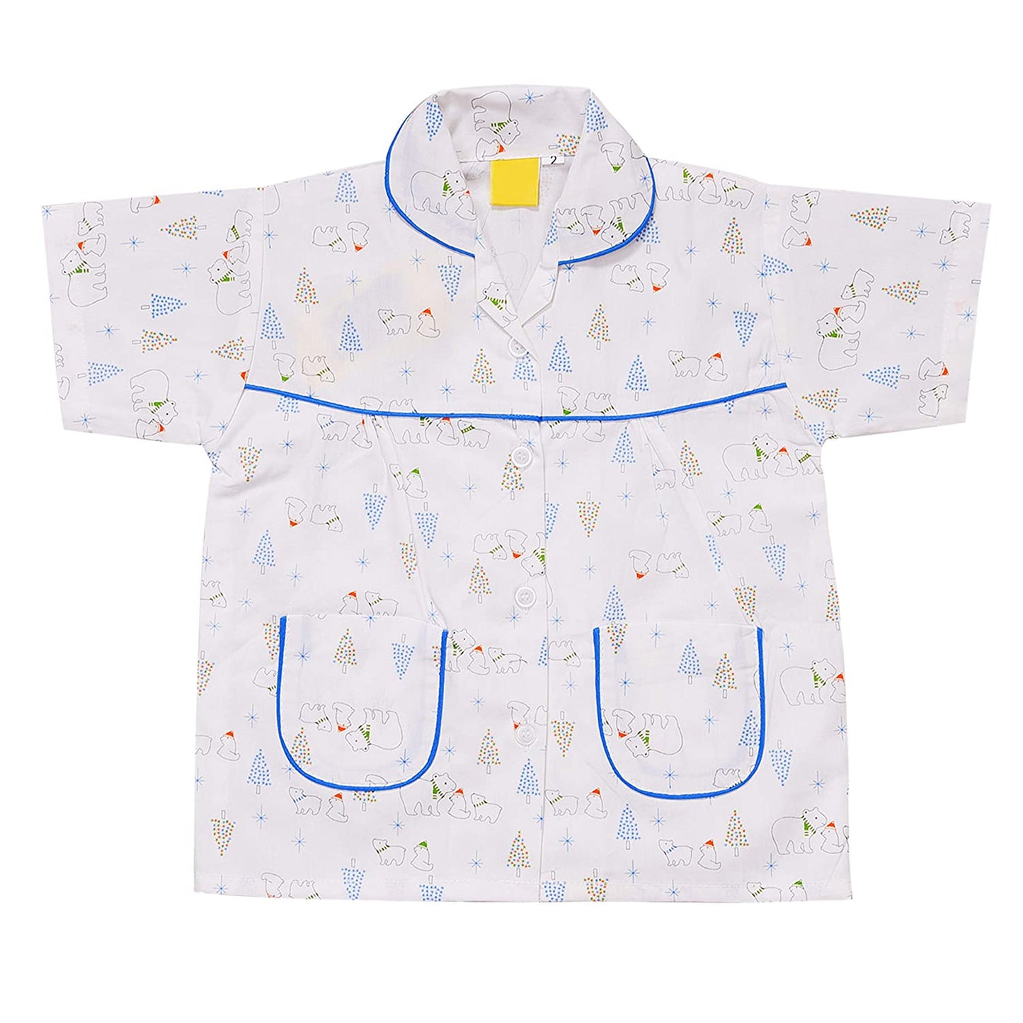 Unisex Printed Top and Bottom Pyjamas Night Dress