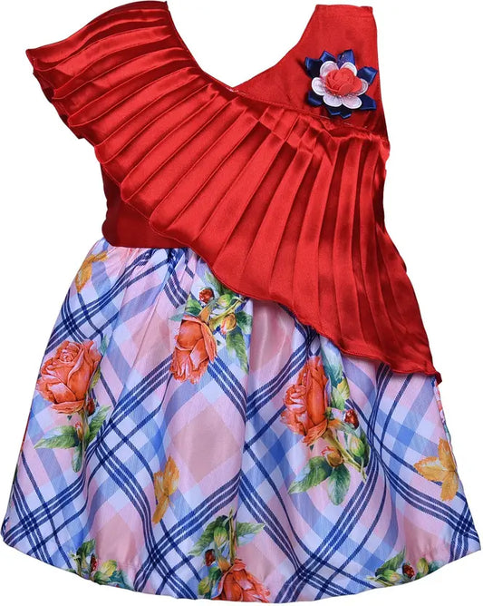 Baby Girls Midi/Knee Length Party DressÂ fe2806rd - Wish Karo
