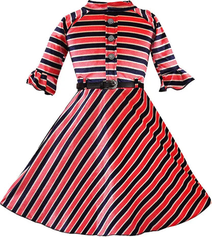 Girls Midi/Knee Length Casual Dress fm12rd