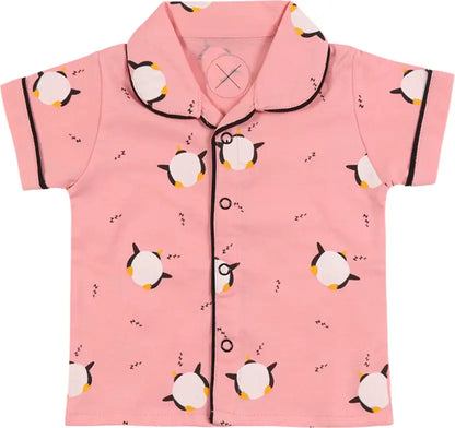 Girls Printed Cotton Blend Kids NightwearÂ ndp70tmt