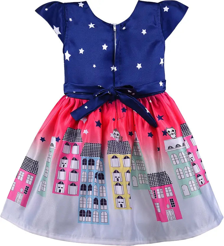 Girls Midi/Knee Length Casual DressÂ stn833nb