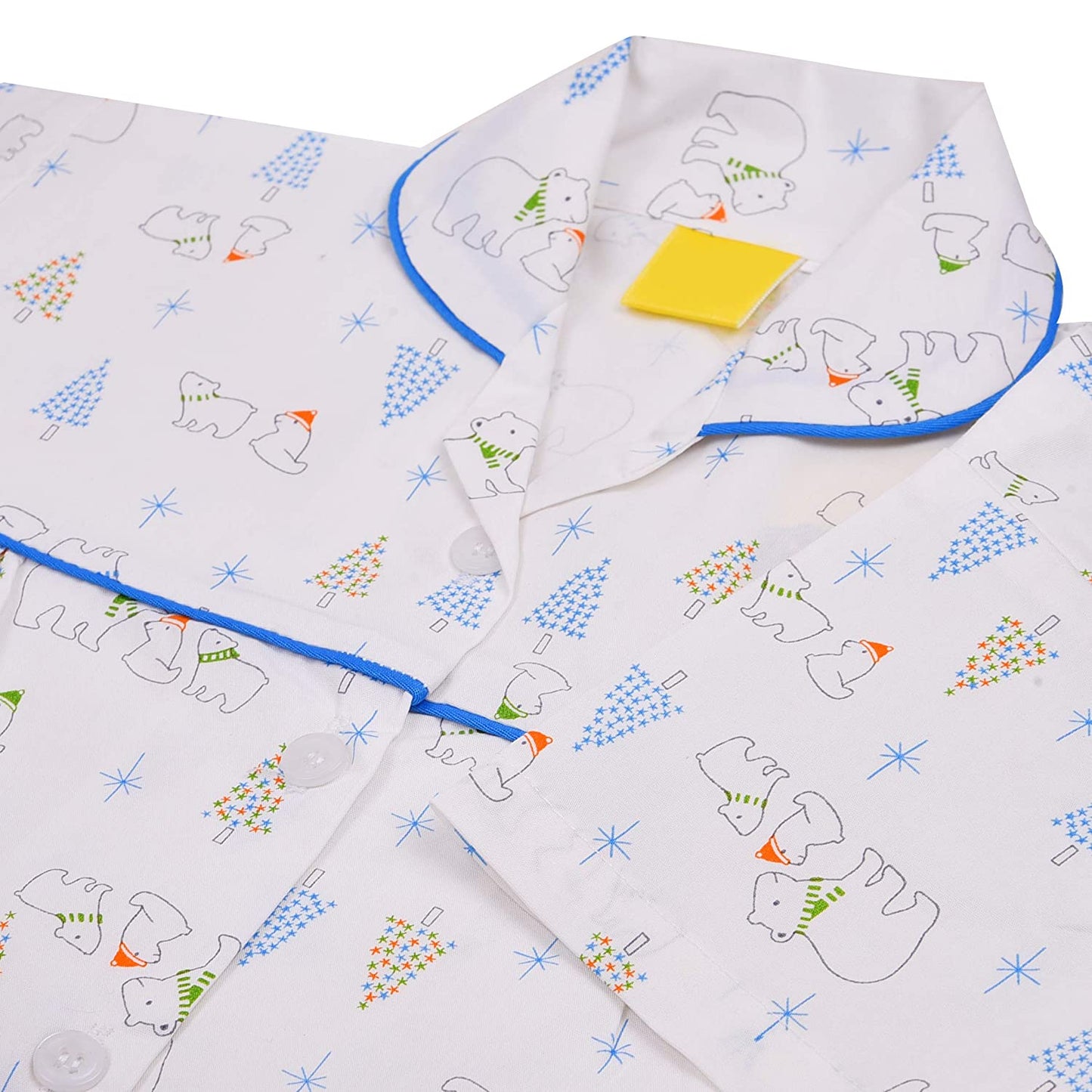 Unisex Printed Top and Bottom Pyjamas Night Dress