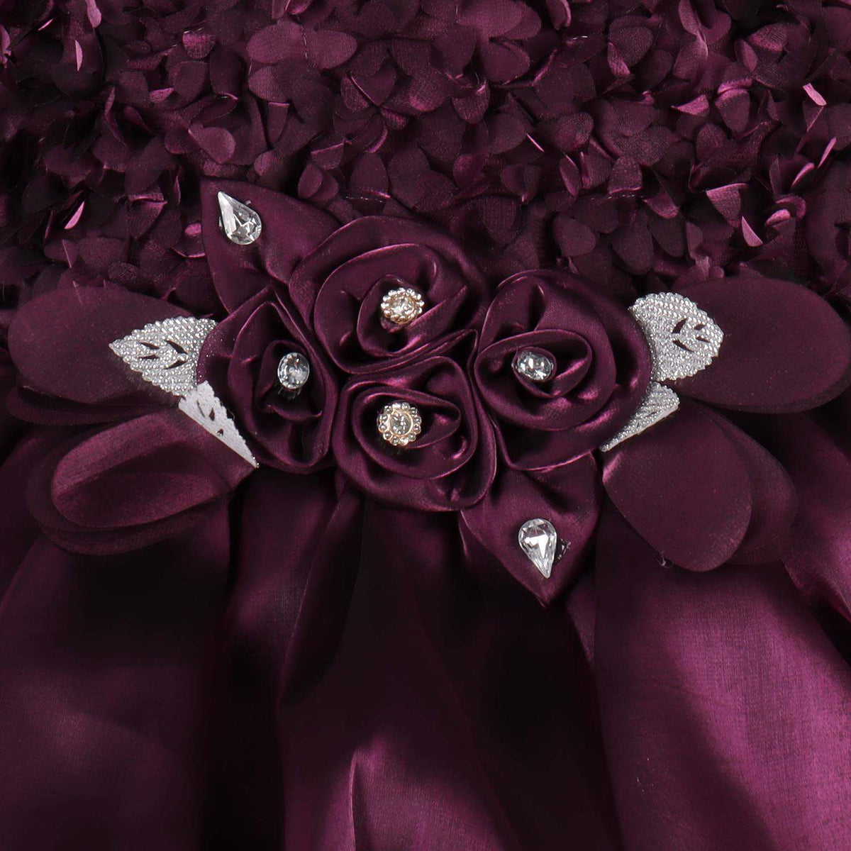 Girls Flower Detail Flared Party Dress - Wish Karo - photo 4