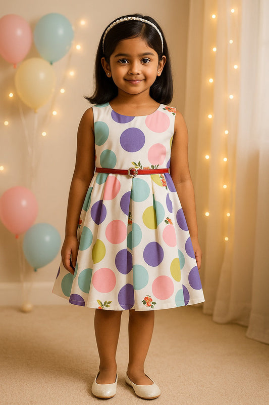 Wish Karo kids Partywear  Dress Frock (stn707ppl) - Wish Karo