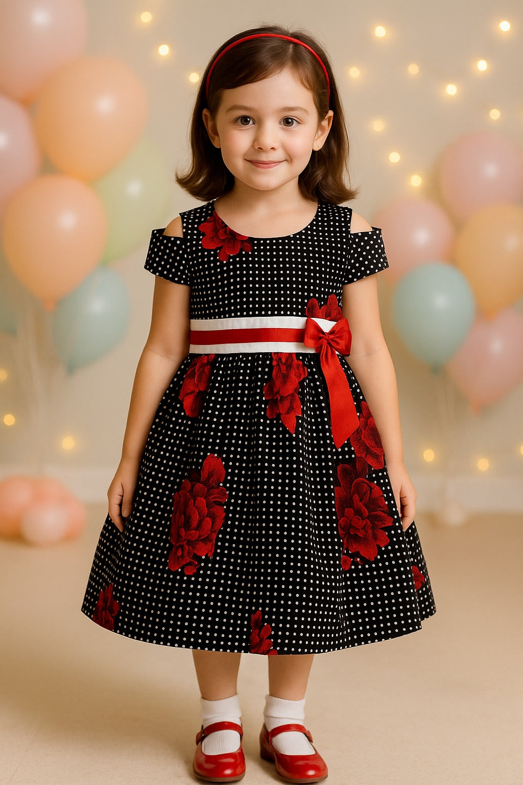 Girls Midi/Knee Length Party Dress ctn271