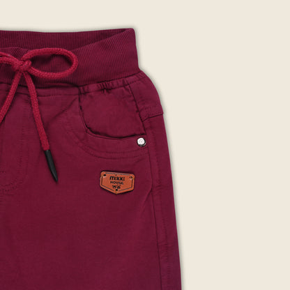 Boys Cotton Elastic Casual Trouser js122