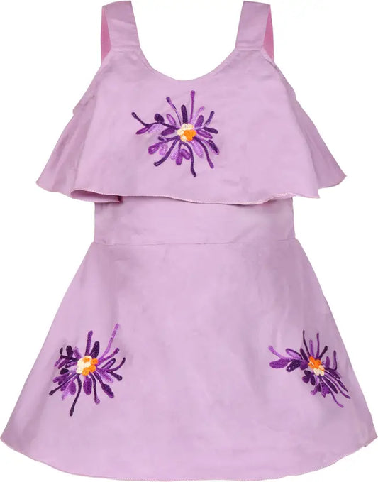 Baby Girls Midi/Knee Length Casual DressÂ Â csl244ppl