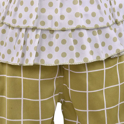 Girls  Polka Dot 2 pc Set csl288grn